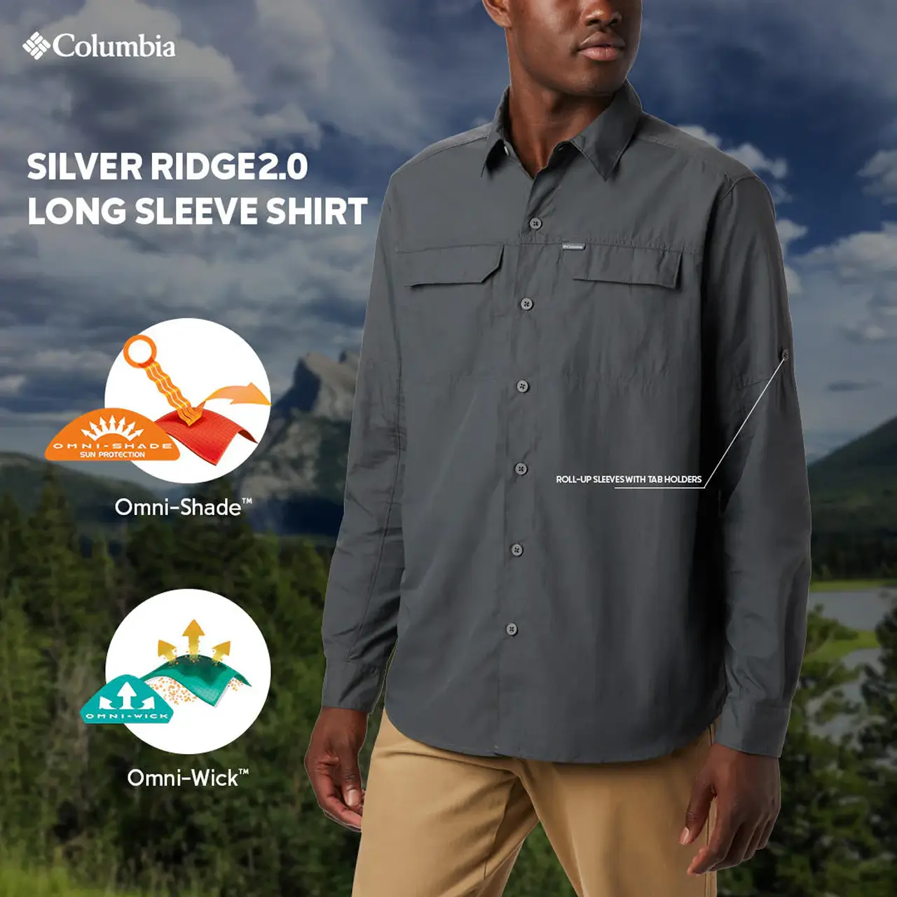 مردانه کلمبیا مدلColumbia Ridge 2.0 Long Sleeve Shirt Ao0651 028 1